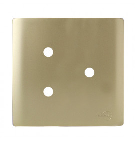 Placa p/ 3 Furos 4x4 - Novara Dourado